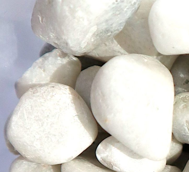 White Colour Decorative Painted Pebbles Greensouq