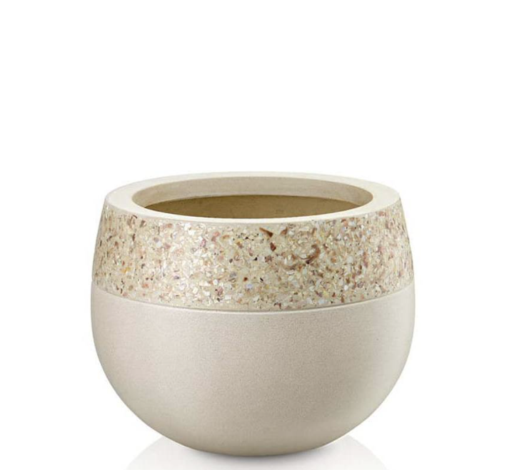 Egg Polystone Ocean Pot