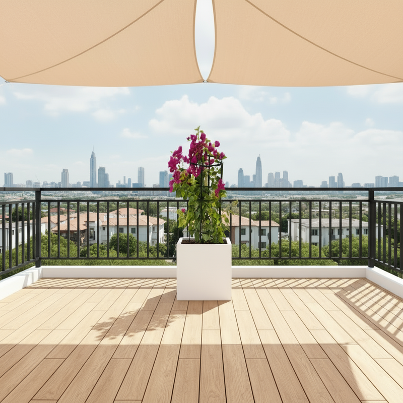 Bougainvillea 1.4-1.6m  in Grp Square White Pot 40 x 40