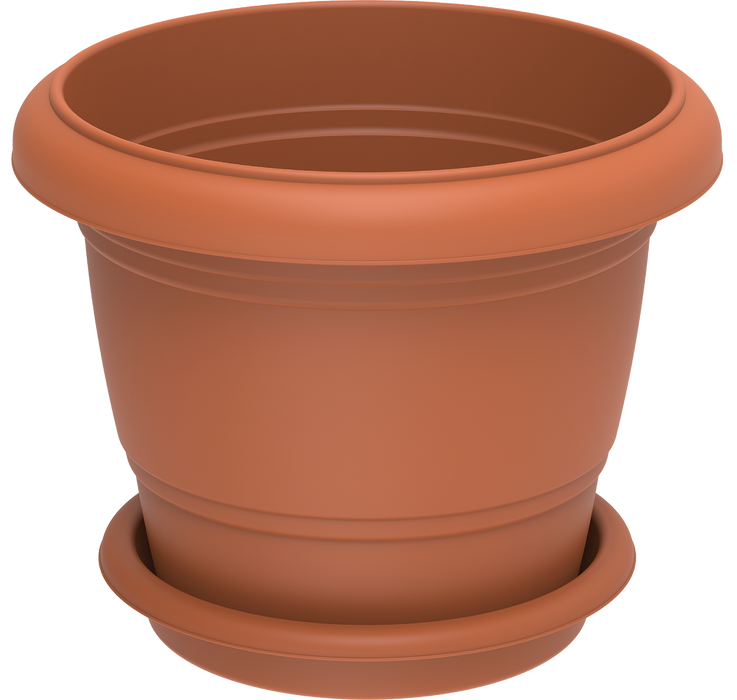 Cosmoplast Round Planter 24" W/Tray