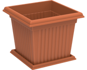 Cosmoplast Square Planter With - Tray - Greensouq -
