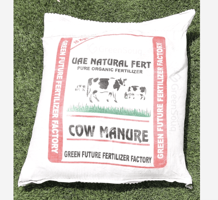 Cow Manure "Organic" 100% Natural Fertilizer 10,16 & 25Kg سماد البقر - Greensouq -