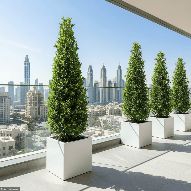 Ficus diversifolia “Cone Shape” 2.0 - 2.5m in Grp Square Pot 50x50 - Greensouq -