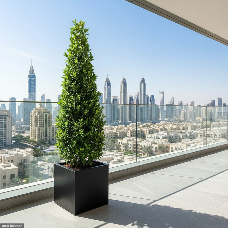 Ficus diversifolia “Cone Shape” 2.0-2.5m in Grp Square Pot 50x50