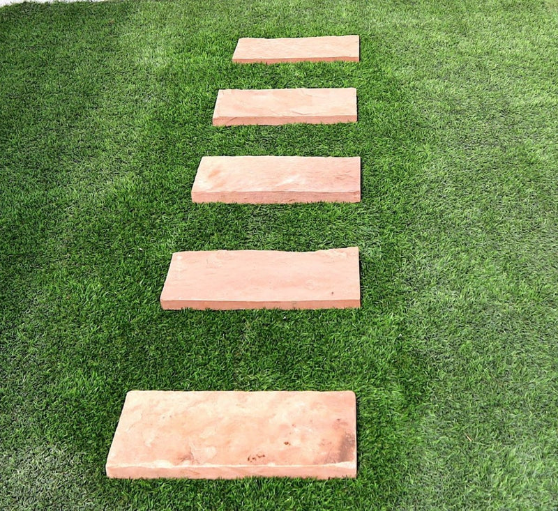 Garden stepping stones Anti - slip "Rectangular" 20x40cm - Greensouq -
