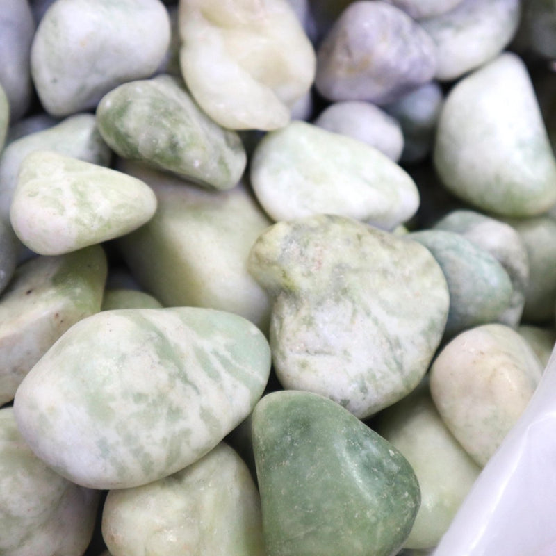 Green Polished Pebbles 20Kg - Greensouq -