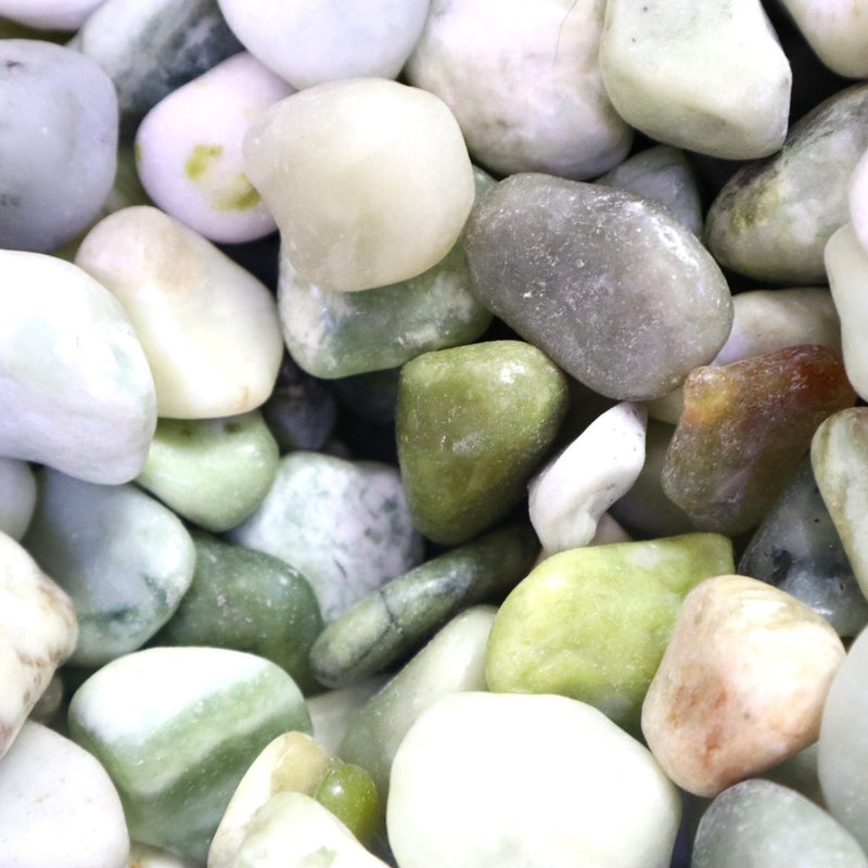 Green Polished Pebbles 20Kg - Greensouq -