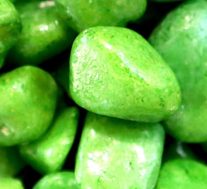 Green Decorative Painted Pebbles Greensouq