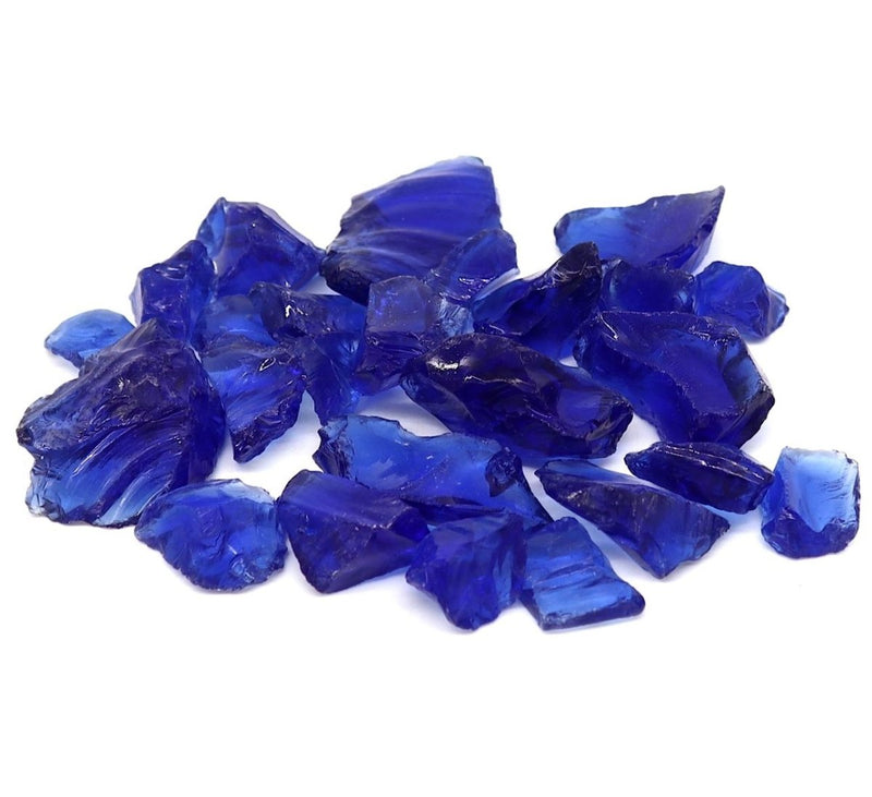 Cobalt Blue Glass Mulch - Landscaping Beautification, 100% recycled glass, eco-friendly, landscaping material, - Greensouq -