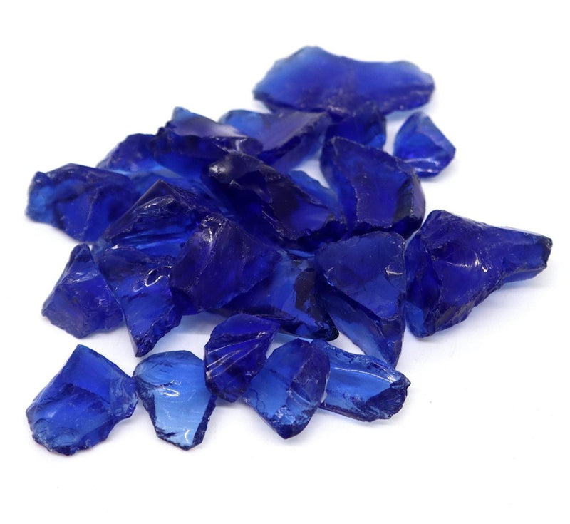 Cobalt Blue Glass Mulch - Landscaping Beautification, 100% recycled glass, eco-friendly, landscaping material, - Greensouq -