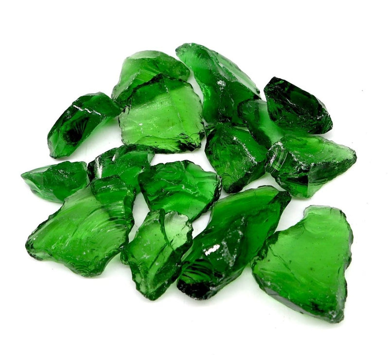 Green Glass Mulch | Tumbled Green Glass | landscaping material, recycled glass, traditional mulche - Greensouq -