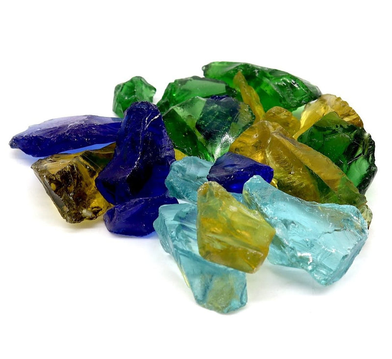 Colorful Glass Mulch | Landscape Mulch Mix | Glass Mulch | Mix Colour - Greensouq -