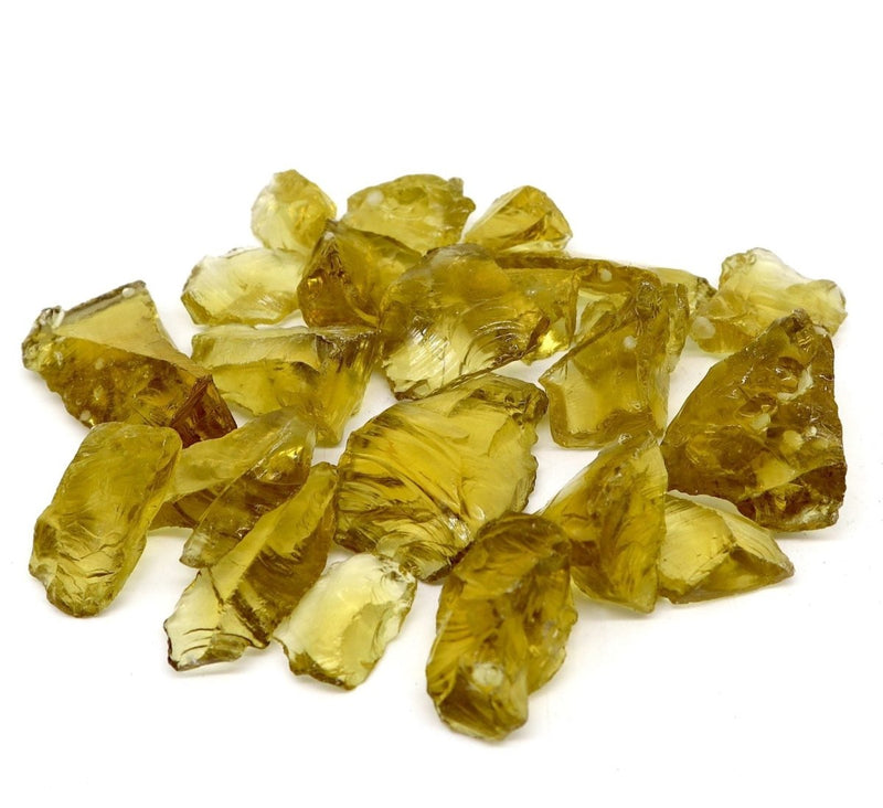 Yellow Glass Mulch for Landscaping - 100% Recycled, eco-friendly, landscaping material - Greensouq -