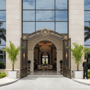 Large Coconut Palm Privacy Plant 2.0 - 2.5m - Enhance Your Space! pot size 50x50 white - Greensouq -