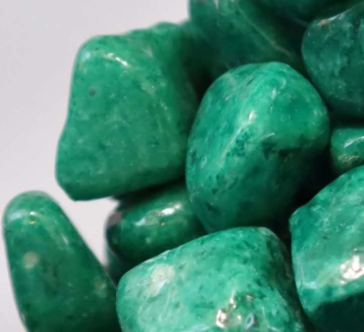Light Green Decorative Painted Pebbles Greensouq