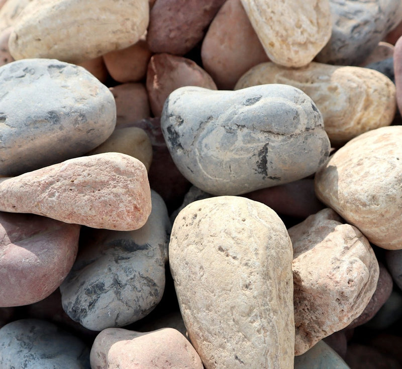 Mix Colour River stone "Natural Garden Material" - Greensouq -