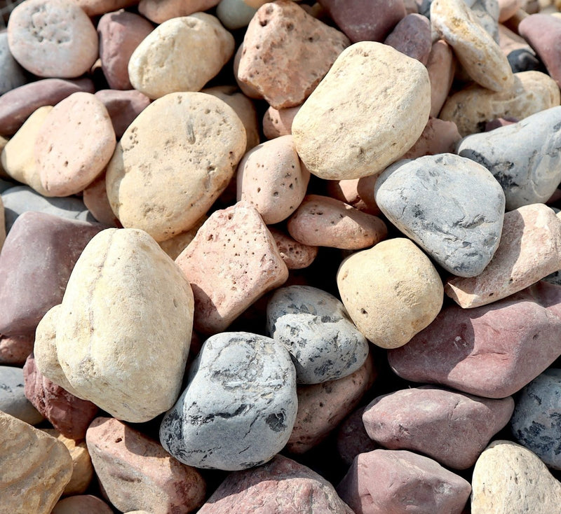 Mix Colour River stone "Natural Garden Material" - Greensouq -