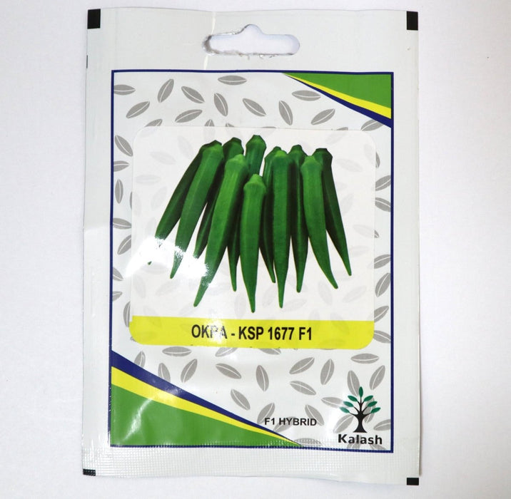 Okra KSP 1677 F1 Hybrid Premium Quality Seeds - Greensouq -
