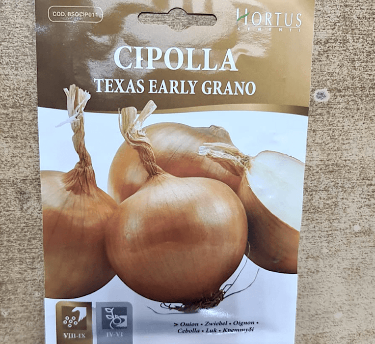 Onion Texas Vegetable Early Grano Seeds "Cipolla" by Hortus - Greensouq -