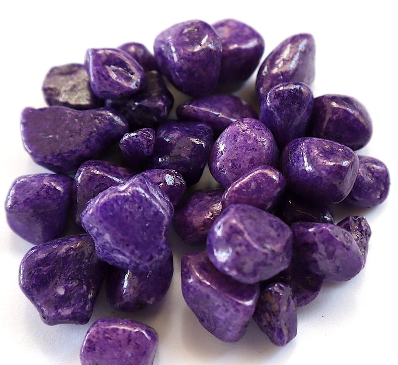 Purple Decorative Painted Pebbles "Aquarium" 10 - 15mm - Greensouq -