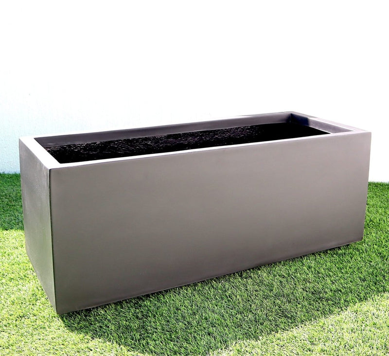 Rectangular GRP Pot 100x50x50cm Outdoor Planter - Greensouq -