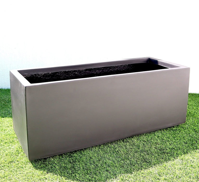 Rectangular GRP Pot 100x50x50cm Outdoor Planter - Greensouq -
