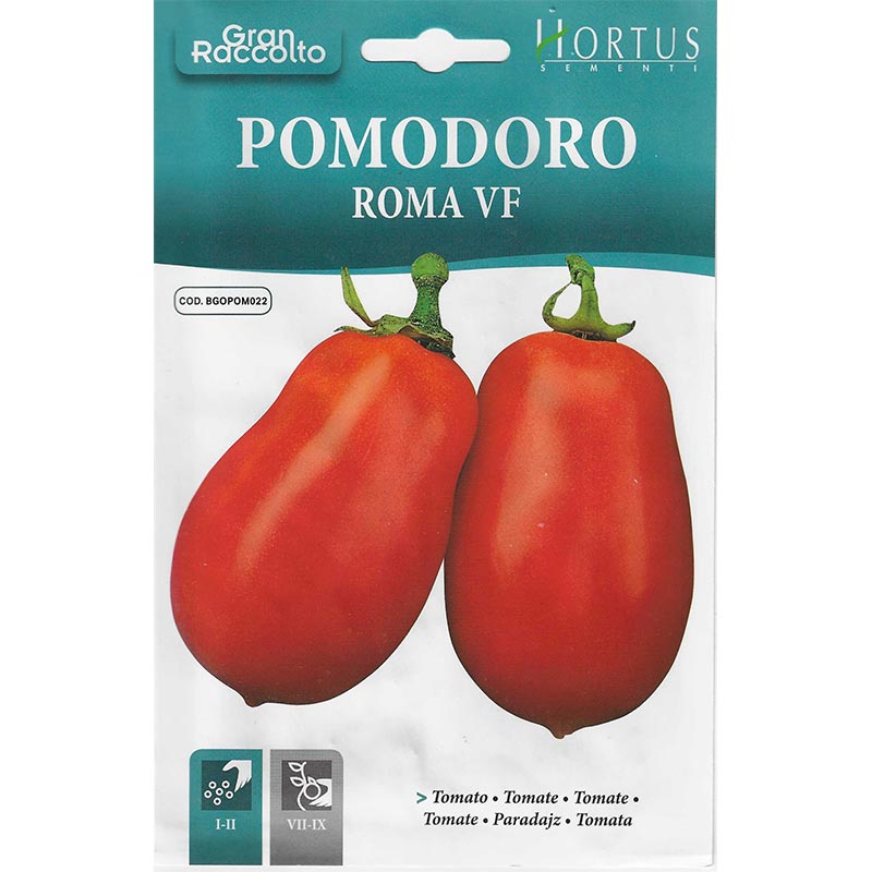 Roma Tomato "Pomodoro Roma VF" Seeds by Hortus - Greensouq -