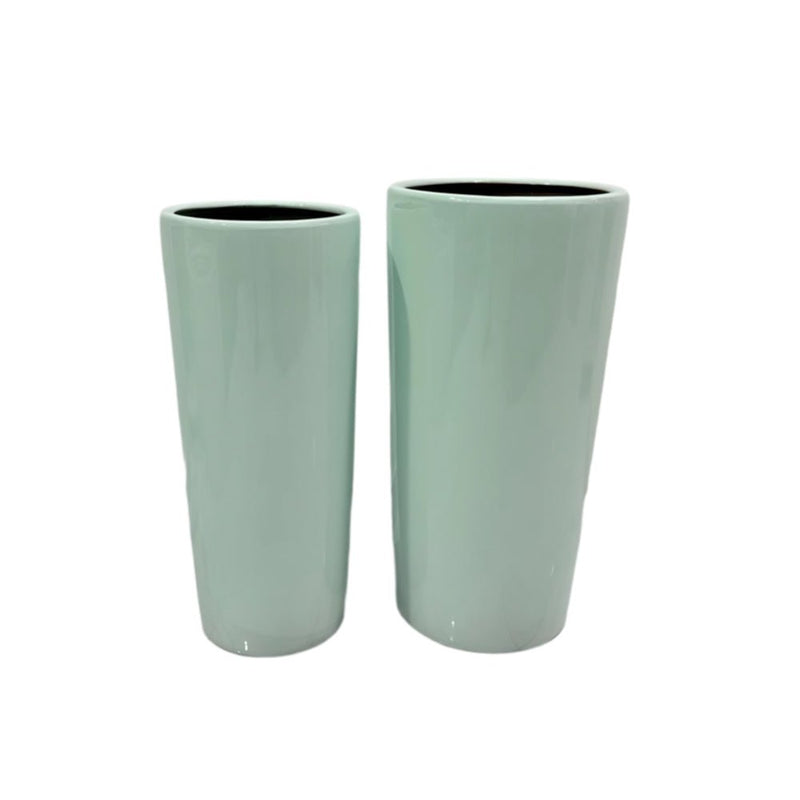 Sea Green Fancy Pot / Ceramic Pot - Greensouq -