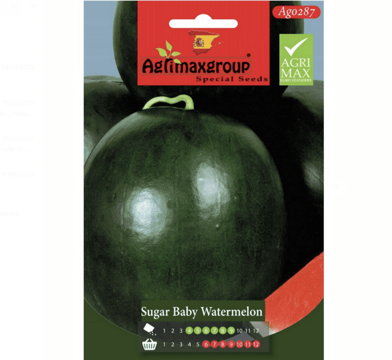 Sugar Baby Watermelon Agrimax Seeds - Greensouq -