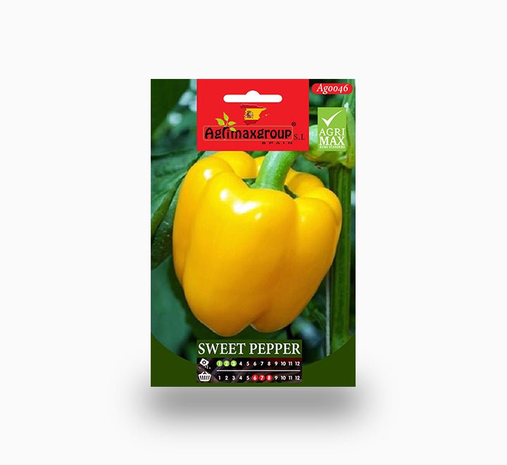 Yellow Sweet Pepper Agrimax seeds - Greensouq -