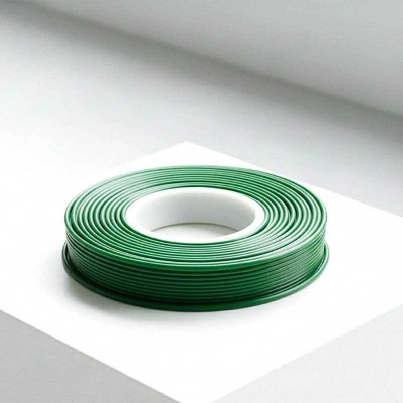 Green Plastic Garden Twist Ties without Wire - Durable Reusable Plant Support & General Purpose Fastener(3mm x 50M)