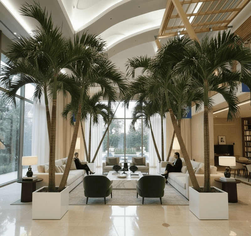 3x Veitchia Merrillii "Manila Palm" 1.8 - 2.0min Grp Square Pot - Greensouq - 