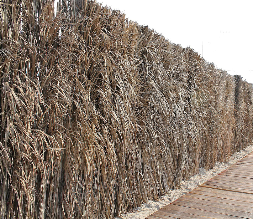 Garden Barasti Fence / Palm Leaves Fence Outdoor Classic Privacy Fence, Traditional Privacy Fence