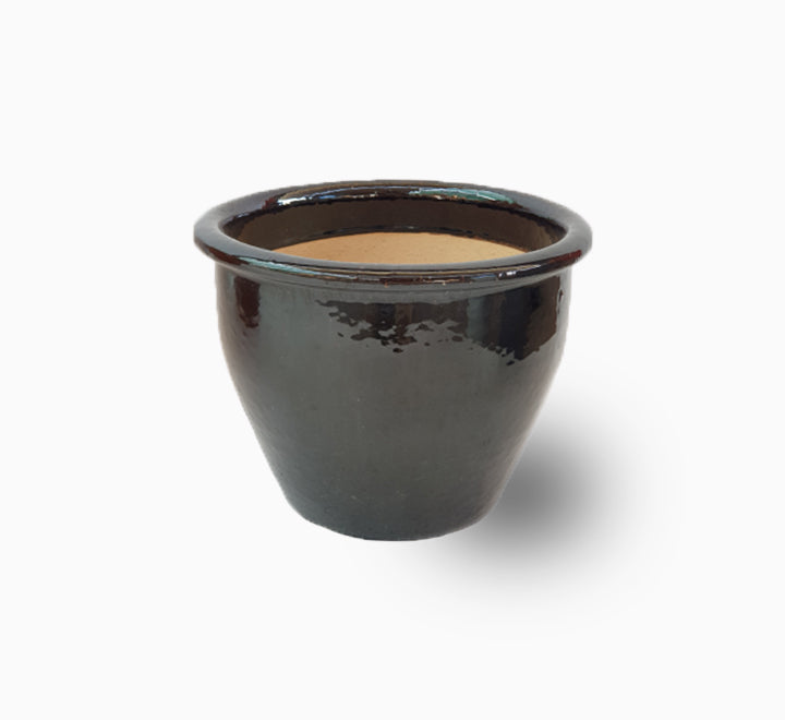 Black-Rolled-Rim-Pot