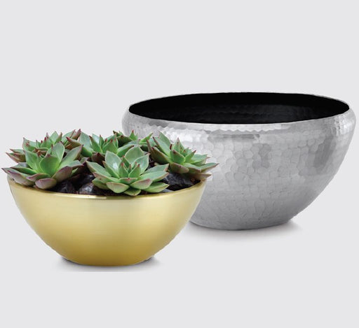Classic Aluminium Hammered Bowl Green Souq