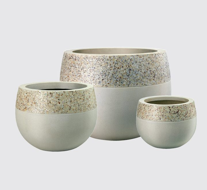 Egg Polystone Ocean Pot Green Souq