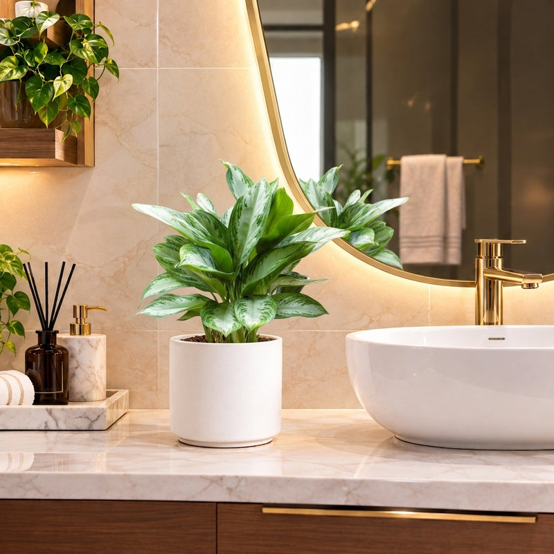 Aglaonema Pattaya Beauty in Ceramic Pot | UAE's Lush Greens!