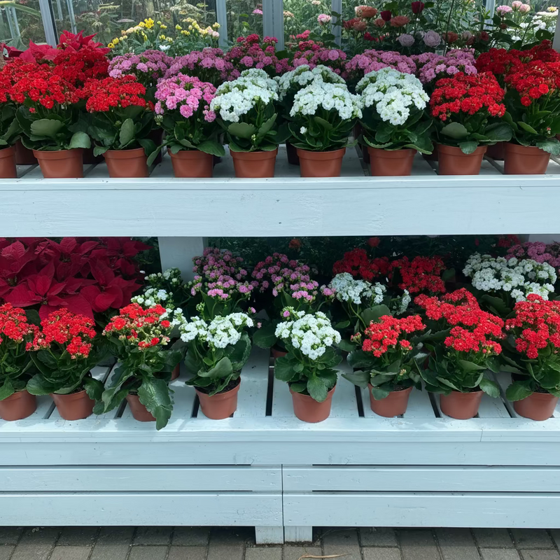 Kalanchoe Blossfeldiana or Flaming Katy