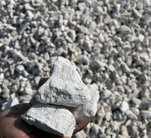 white gravel