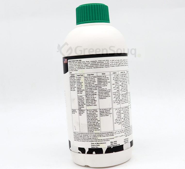 Tickless Organic "Public Health Insecticides" 1Ltr Greensouq