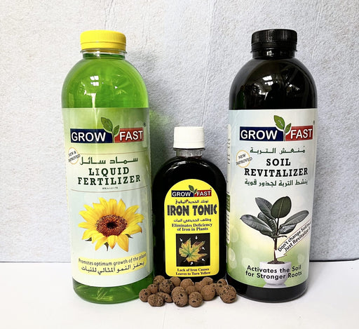 Grow Fast Fertilizers & Iron Tonic Best for Indoor and Outdoor Plants Green Souq
