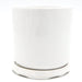 Indoor White Ceramic Pot Greensouq