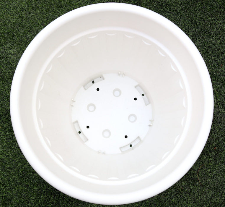Outdoor Round Plastic Planter Greensouq