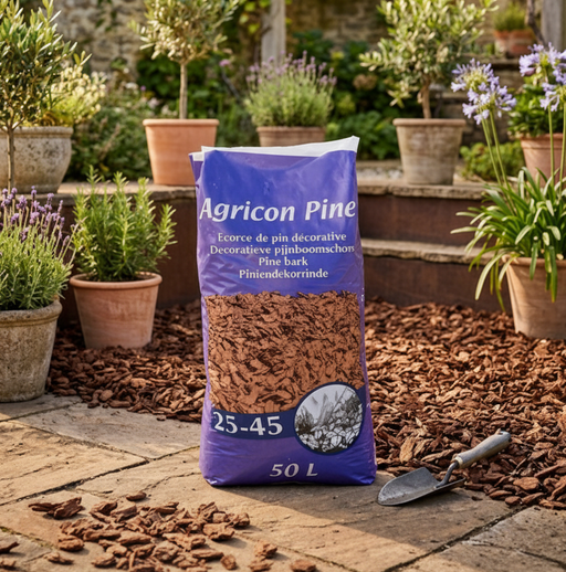 Agricon French Pine Bark Mulch - 50L - Eco - friendly! - Greensouq - 