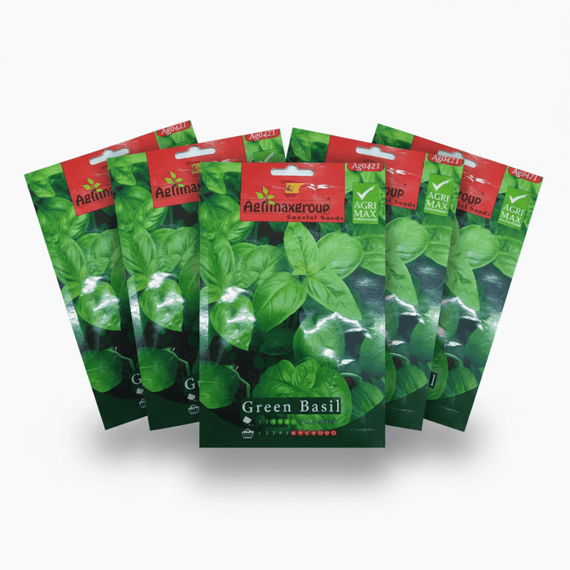 Agrimax Green Basil Seeds | UAE Garden Supplies! - Greensouq - 