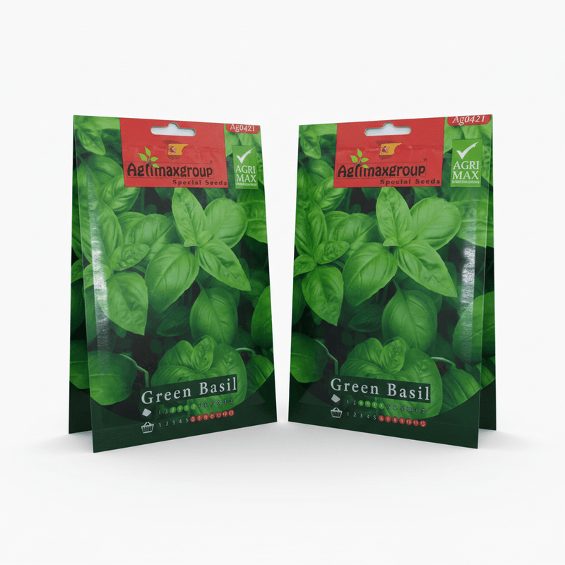 Agrimax Green Basil Seeds | UAE Garden Supplies! - Greensouq - 