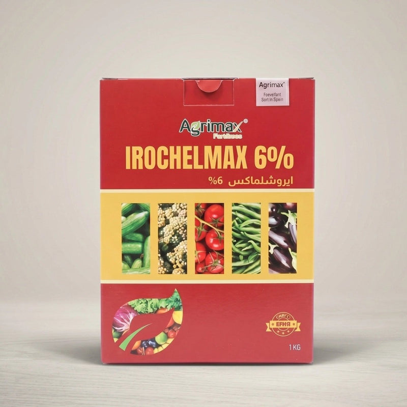 Agrimax Irochelmax 6% Iron Chelate Fertilizer (1kg) - Made in Spain - Greensouq - 