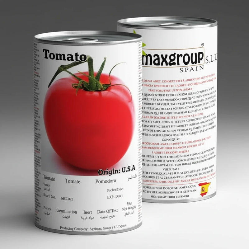 Agrimax Tomato Zamzam Premium Quality Seeds Tin (Made in Spain) - Greensouq - 