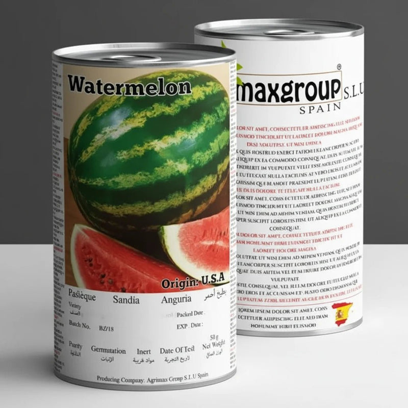 Agrimax Watermelon Maystro Premium Quality Seeds Tin (Made in Spain) - Greensouq - 