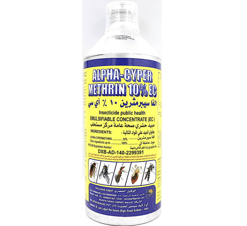 ALPHA - CYPERMETHRIN® 10% EC Public Health Insecticide 1Ltr - Greensouq - 
